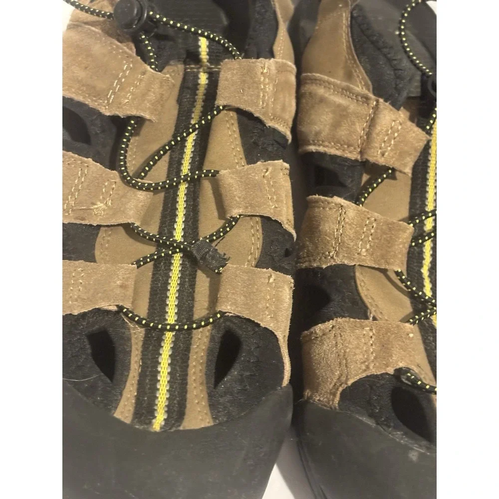 Fisherman Sandals Outdoor Shoes Mens 9 Sport Trail Water Brown Leather‎ Hiking